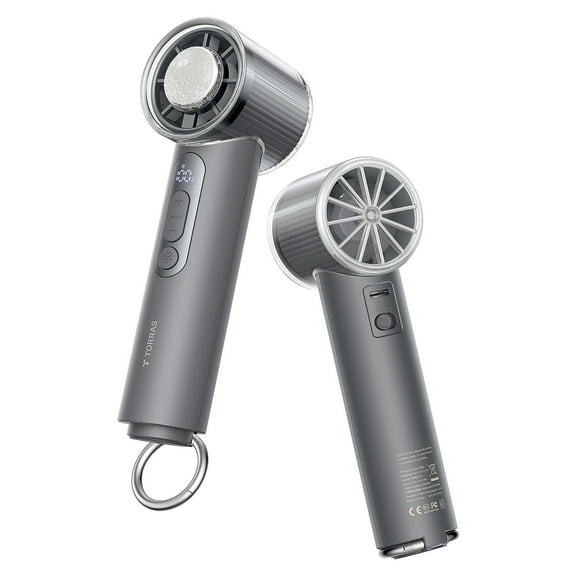 TORRAS COOLiFY iva Handheld High-Speed Portable Fan with 4,900-mAh Battery (Charcoal), 00FS1001