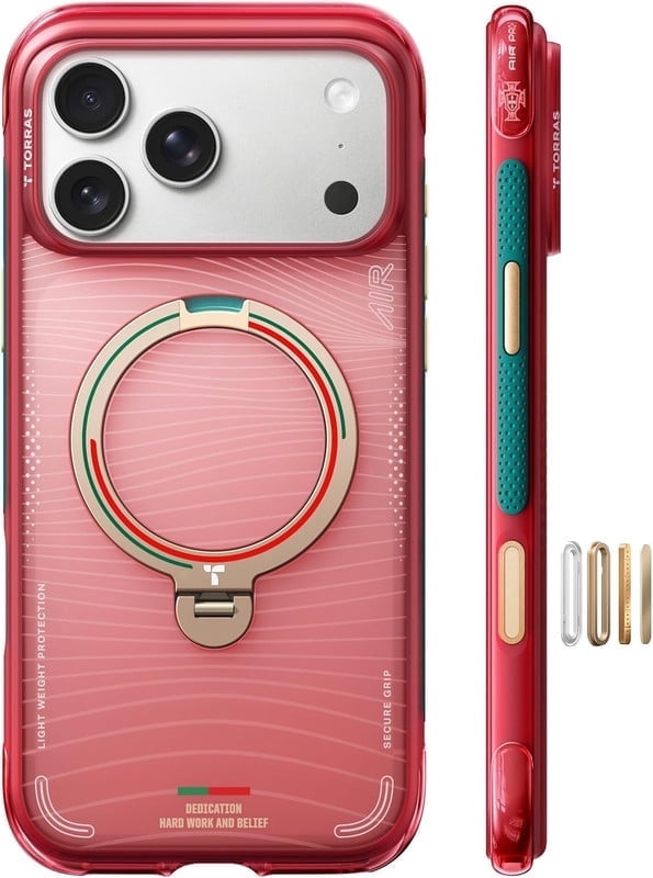 TORRAS Flagship Q3 Air for iPhone 17 Pro Max Case,Visible Airbag