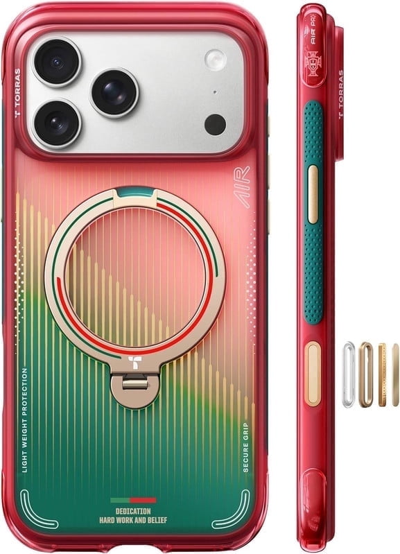 TORRAS Flagship Q3 Air for iPhone 17 Pro Max Case,Visible Airbag