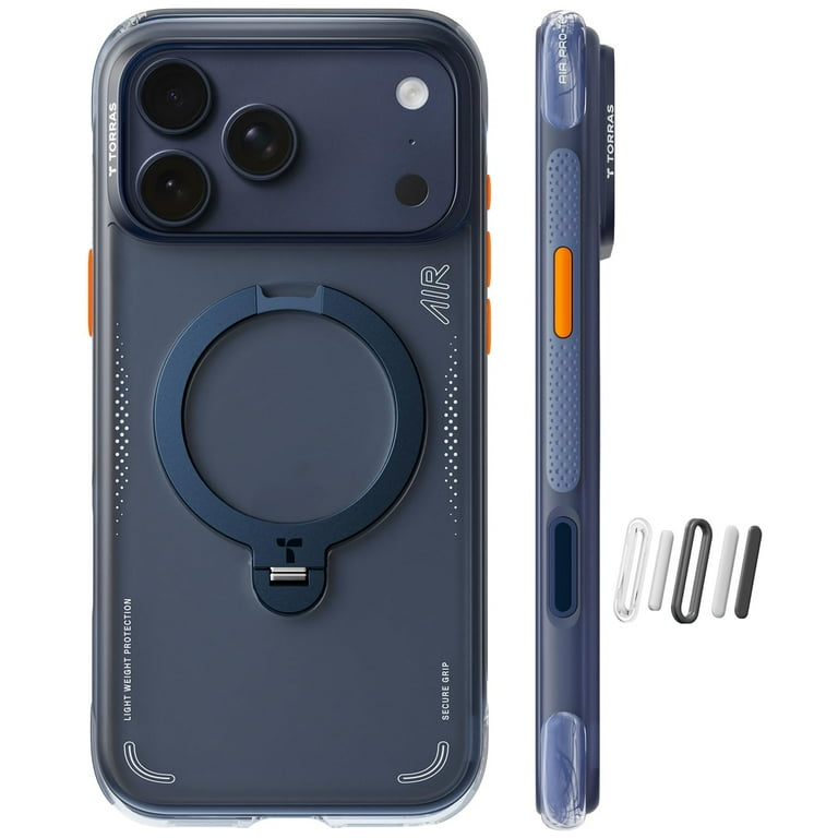 TORRAS Q3 AIR ダークブルー iPhone17 pro maxケース TORRAS Flagship Q3 Air for iPhone 17 Pro Case,Visible Airbag Drop