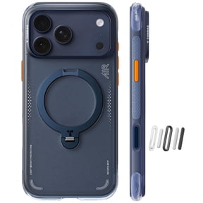 TORRAS Flagship Q3 Air for iPhone 17 Pro Max Case,Visible Airbag Drop Protection,Hardcore Air Cushion Tech ,Mil-Grade Protection,Fit for MagSafe,360 Rotating Stand Case ,6.9",Midnight Blue