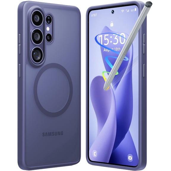 TORRAS Magnetic Shockproof for Samsung Galaxy S26 Ultra Case, 18N Mighty Magnetic, 12FT Military Grade Drop Tested, Fit for Magsafe, Translucent Anti-Scratch Protective Case for S26 Ultra, Purple