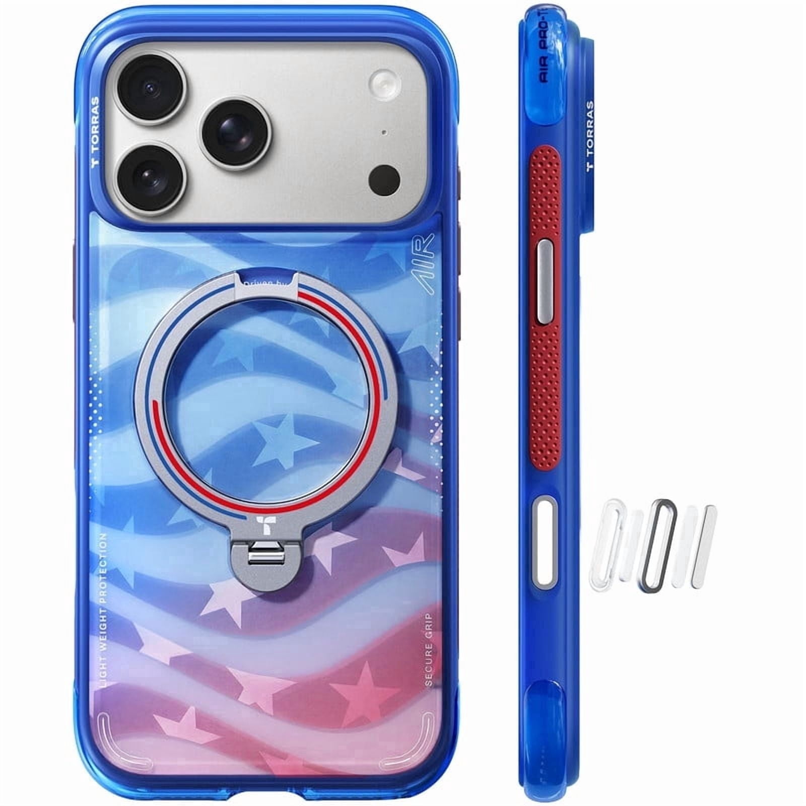 TORRAS Flagship Q3 Air for iPhone 17 Pro Max Case,Visible Airbag