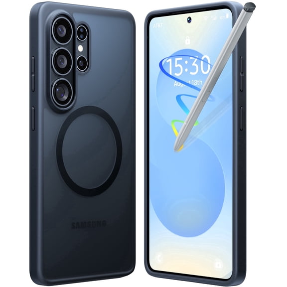 TORRAS Magnetic Shockproof for Samsung Galaxy S26 Ultra Case, 18N Mighty Magnetic, 12FT Military Grade Drop Tested, Fit for Magsafe, Translucent Anti-Scratch Protective Case for S26 Ultra Case,Black