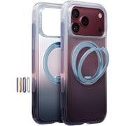 TORRAS O3 AIR Gradient Case for iPhone 18 Pro, MagSafe Compatible, 360  Rotating Stand, Burgundy Purple Haze