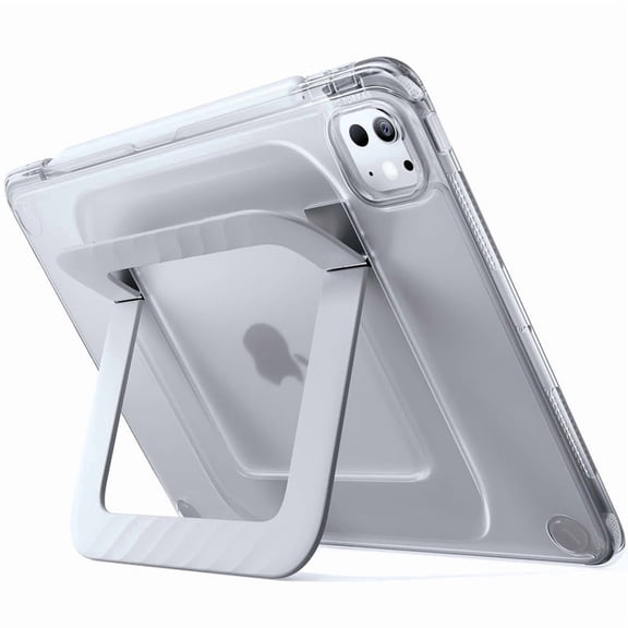 TORRAS Ostand K3 Neo for iPad Pro 11 Inch Case M5 (2025) / M4 (2024), Viewing Angles Adjustable,Ultra Stable Stand, Shockproof Protective Slim Kickstand Case with Pencil Holder, Matte Translucent