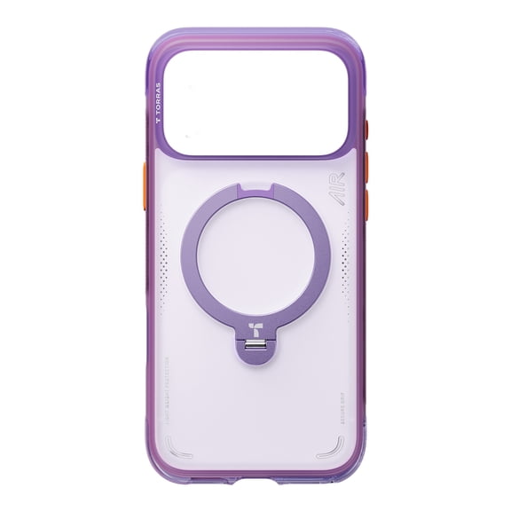 TORRAS Ostand Spin Air Case, iPhone 17 Pro Max, Aurora Purple