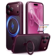 TORRAS Ostand for iPhone 18 Pro Max Case, [Military Grade Protection] [Fit for MagSafe] [Built in Kickstand] [Camera Control Button] Translucent Magnetic Slim Back Soft Edge, Dusk Purple