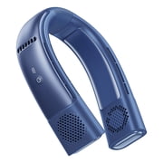 TORRAS Portable Neck Fan, 2 Personal Air Conditioner and Heater Bladeless Rechargeable, Blue