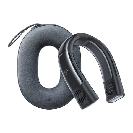 TORRAS Portable Neck Fan, COOLIFY 2S Neck Air Conditioner and Heater Bladeless 5,000 mAh Rechargeable (Starry Black), X00FG1B001
