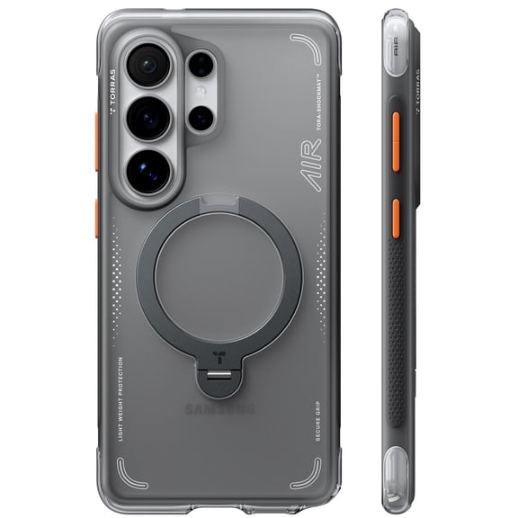 TORRAS Q3 Air for Samsung Galaxy S26 Ultra Case with 360 Magnetic Stand, Fit for MagSafe, Mil-Grade Drop Tested, Camera Control Button, Shockproof Phone Case for Samsung Galaxy S26 Ultra, Black