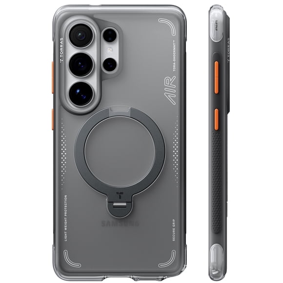 TORRAS Q3 Air for Samsung Galaxy S26 Ultra Case with 360 Magnetic Stand, Fit for MagSafe, Mil-Grade Drop Tested, Camera Control Button, Shockproof Phone Case for Samsung Galaxy S26 Ultra, Black