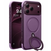 TORRAS Q3 Rugg Case for iPhone 18 Pro, MagSafe Compatible, 360  Rotating Stand, 12-Foot Drop Tested, Plum Purple