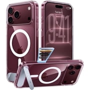 TORRAS Ostand L1 Case for iPhone 18 Pro, Magnetic Phone Cover with Adjustable Kickstand, Clear