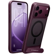 TORRAS Strong Magnetic & Seamless Stand for iPhone 18 Pro Max Case, Fit for MagSafe, Military Grade Drop Protection, Invisible Adjustable Kickstand, Camera Control Button, Dusk Purple