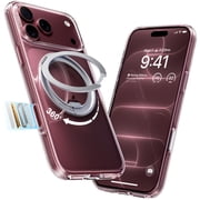 TORRAS O3 Fitness Magnetic Case for iPhone 18 Pro with 360-Degree Rotating Stand, Clear