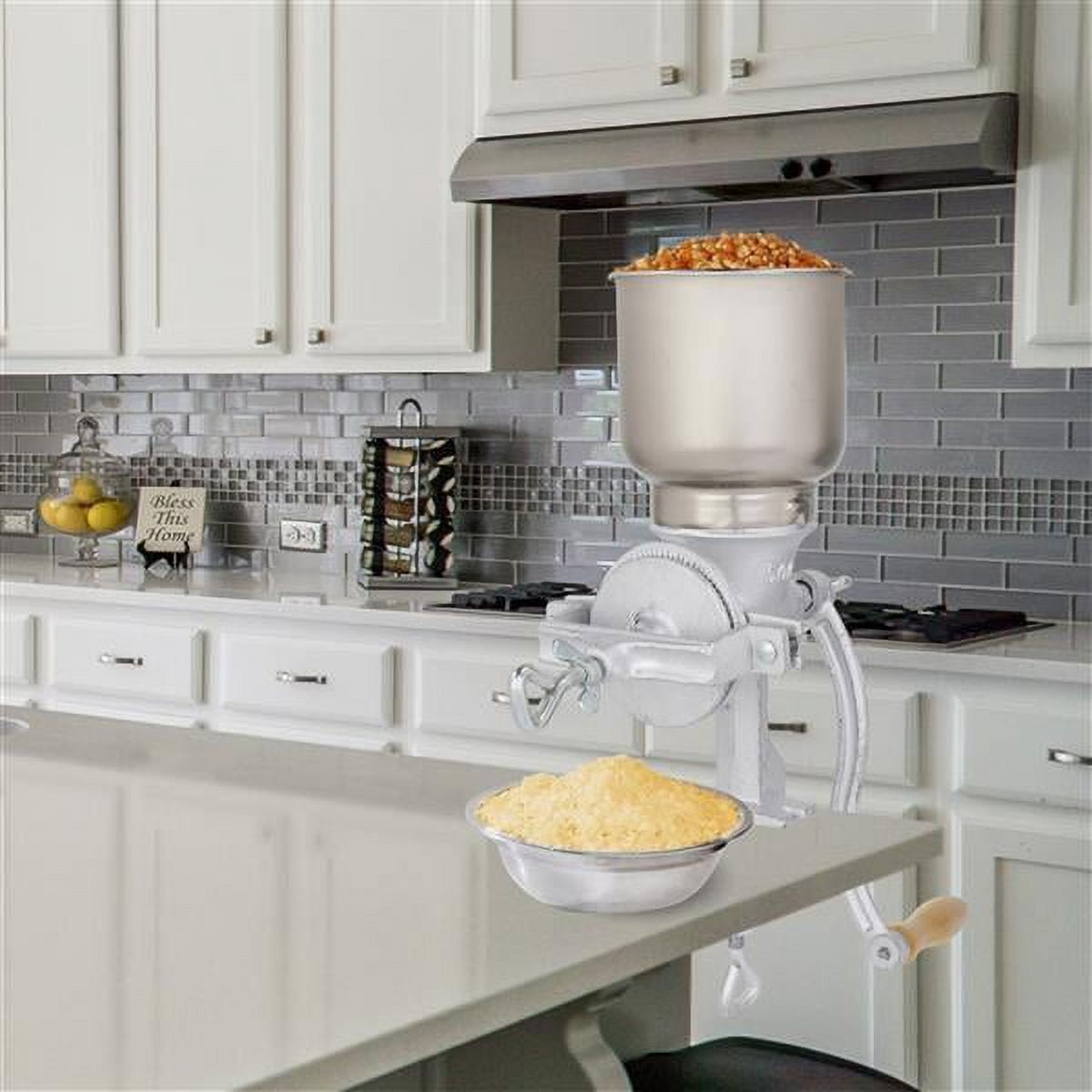 TORUBIA Grain Mill Grain Grinder Manual Mill Food Grinder Hand Crack Corn Grinder Crank Grains