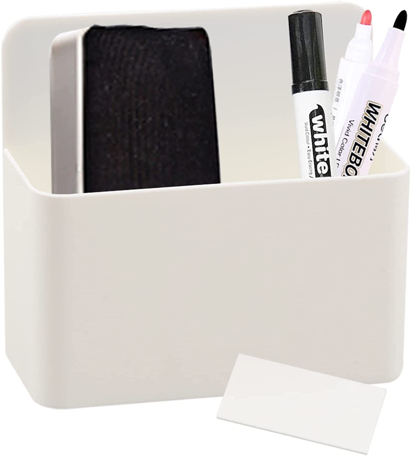 Lumanman Dry Erase Marker Holder with 3 Compartments, Wall Mounted Marker  Organizer, Magnetic Marker Holder Organizer for Whiteboard, Fridge, Locker