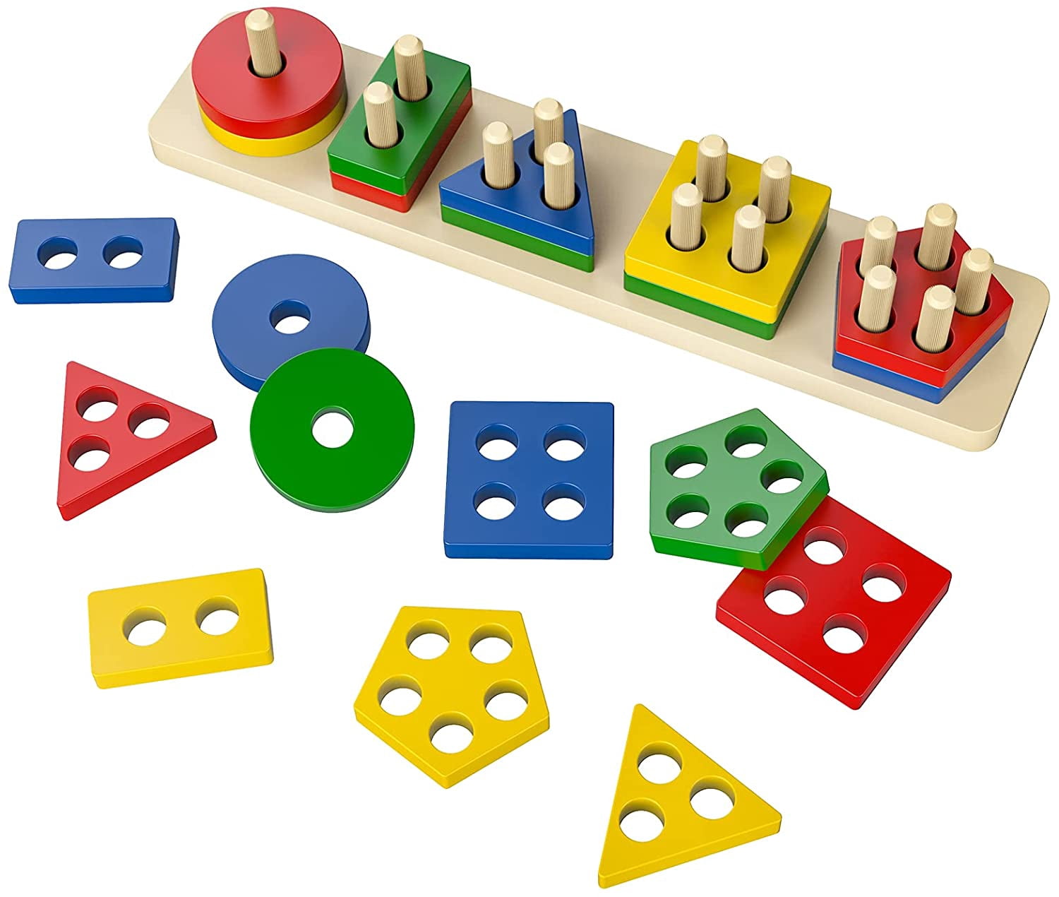 TORUBIA Montessori Toys for 1 2 3-8 Year Old Boys Girls Gifts, Wooden ...
