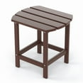 thumbnail image 1 of TORVA Adirondack Mesa Auxiliar para Exteriores, Mesa de Centro Rectangular para jardín/Patio para Porche, Patio, balcón, Cubierta, Resistente a la Intemperie,Brown, 1 of 8