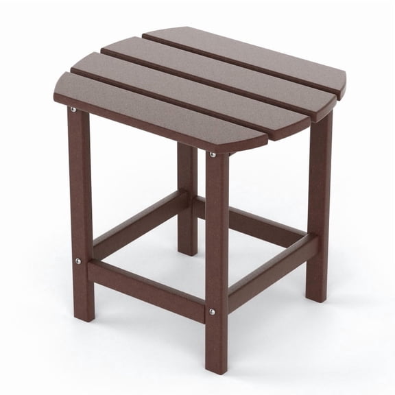 TORVA Adirondack Mesa Auxiliar para Exteriores, Mesa de Centro Rectangular para jardín/Patio para Porche, Patio, balcón, Cubierta, Resistente a la Intemperie,Brown
