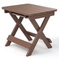 thumbnail image 1 of TORVA Outdoor Adirondack Foldable Side Table,Patio End Table for Poolside Garden, Weather Resistant Coffee Table -Plastic High-Density PE, 1 of 8