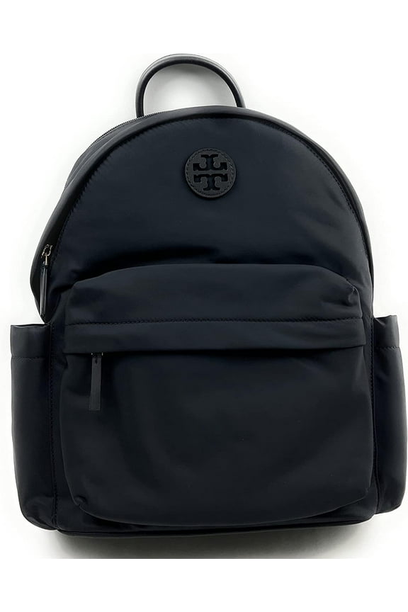 88368 ELLA BLACK NYLON GOLD HARDWARE WOMEN'S BACKPACK