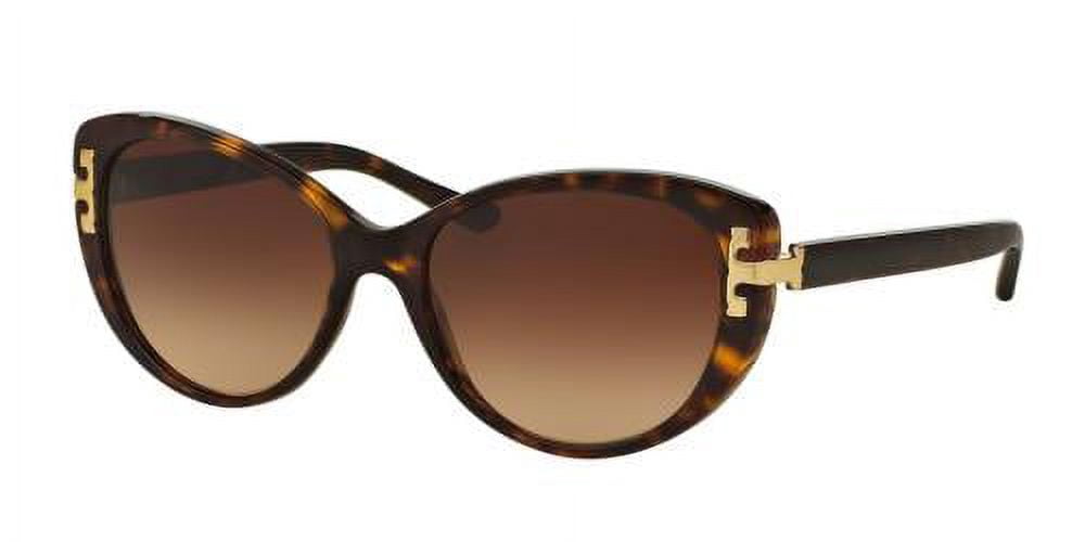 Tory Burch Brown and Black Sunglasses Miller Oversized Square Sunglasses: Women main image 4