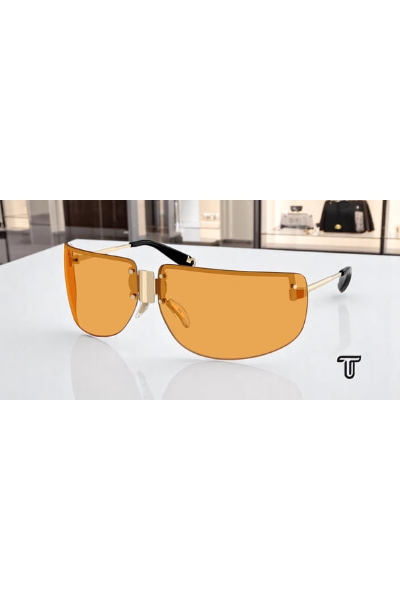 TY5015M 331007 Shiny Light Gold Orange 75 mm Women's Sunglasses