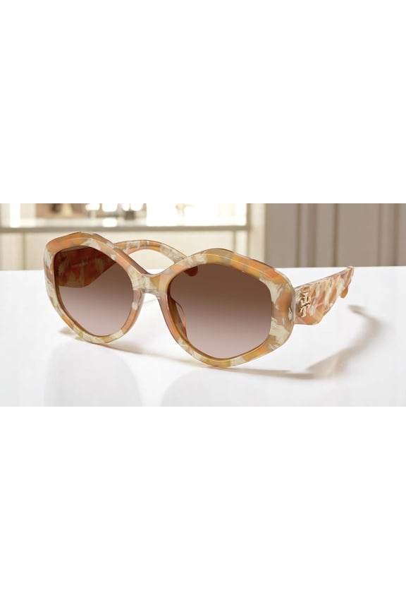 TY7217U 194913 Honey Tortoise Brown Gradient 55 mm Women's Sunglasses