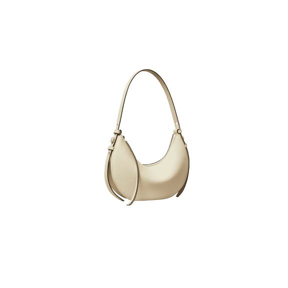 TORY BURCH UNISEX Romy Half Moon Bag "Light Cream" 178677 921 178677 921 from Stadium Goods