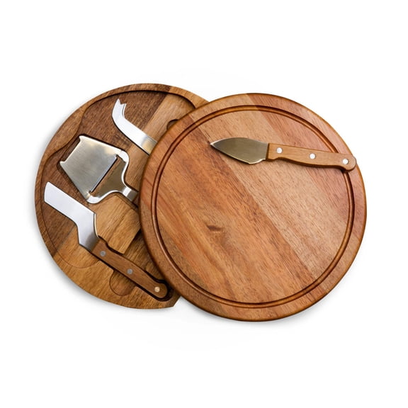 TOSCANA Acacia Circo Cheese Charcuterie Cutting Board & Tools Set