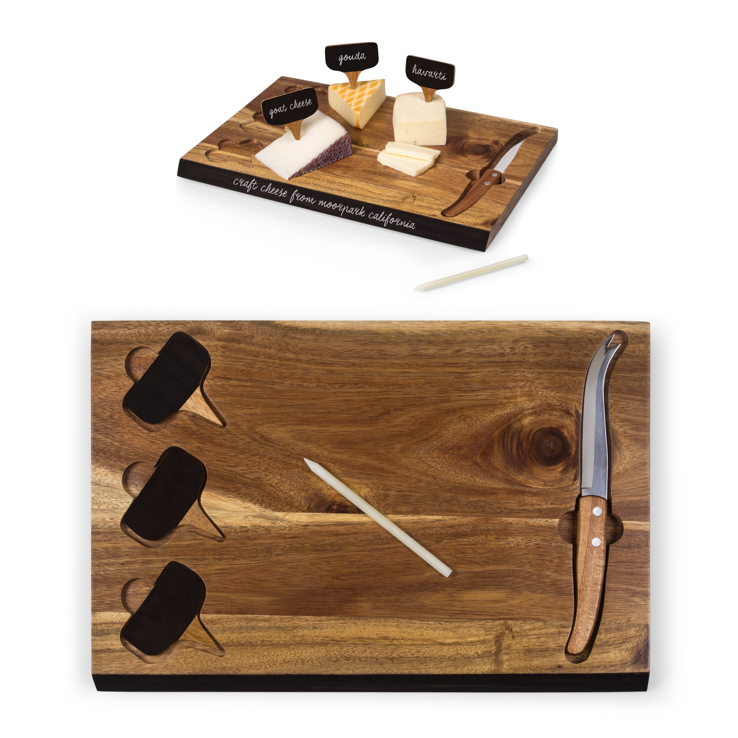TOSCANA Delio Acacia Cheese Cutting Board & Tools Set