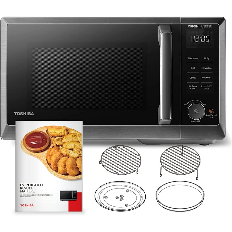 TOSHIBA 7-in-1 Countertop Microwave Oven Air Fryer Combo, Inverter,  Convection, Broil, Speedy Combi, Even Defrost, Humidity Sensor, Mute  Function, 27