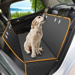 Giomoc Dog Car Seat Cover for Back Seat, Waterproof Seat Protector  Scratchproof Pet Hammock with 4 Bags Side Flaps, Washable Nonslip Backseat