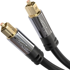 TOSLINK Optical Audio Cable 6ft Soundbar | Optical digital audio cable: Perfect for equipment with a TOSLINK interface (OPT In / OPT Out or S/PDIF In / S/PDIF Out)