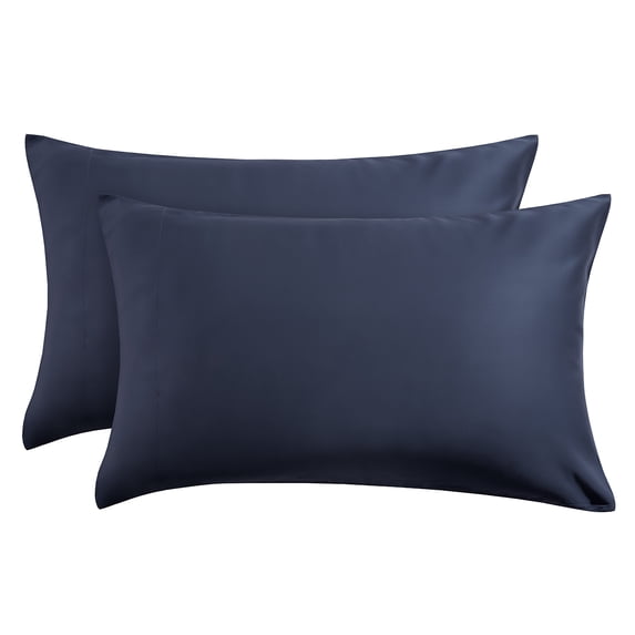 TOSMO Luxury Pillow Case Set of 2, Viscose Made from Bamboo OEKO-TEX, Silky Soft, Breathable & Cooling Pillow Cases with Envelope Closure (King/20x40", Slate)