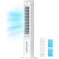 thumbnail image 1 of TOSOT Tower Fan Oscillating 80°, Cooling Fan with 2 Ice Packs, CFM 360m³/h, 3 Speed Quiet Fan with Remote Control, 7 Hours Timer, Humidifiers with Removable 4L Water Tank, Floor Fan for Home Bedroom, 1 of 9