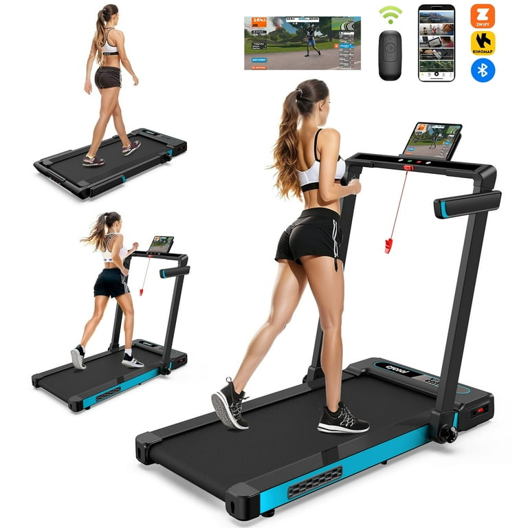 TOSSFD 2.5HP 2 in 1 Compact Folding Treadmill Running and Walking Pad with Advanced Display for Home Fitness Walmart