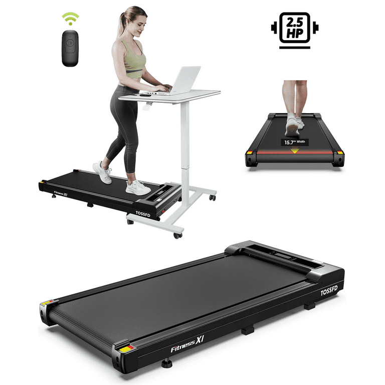 TOSSFD 2.5HP Walking Pad Under Desk Treadmill for Home Office Walking Jogging Machine with 280 lbs Weight Capacity X101 Walmart
