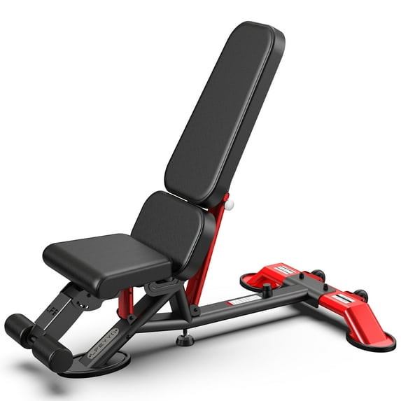 TOSSFD 2000LB Commercial Weight Bench | Adjustable Incline, Decline, Flat & Leg Extension Workout Bench for Heavy Duty Home Gym