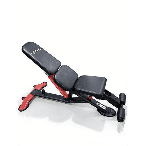 TOSSFD 2000LB Commercial Weight Bench | Adjustable Incline, Decline, Flat & Leg Extension Workout Bench for Heavy Duty Home Gym