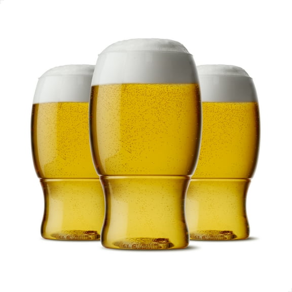 TOSSWARE POP 18oz Pint SET OF 210, Recyclable, Unbreakable & Crystal Clear Plastic Beer Glasses