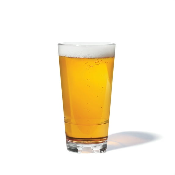TOSSWARE RESERVE 16oz Stacking Pint, SET OF 4, Tritan Dishwasher Safe & Heat Resistant Unbreakable Plastic Old Fashioned Glasses, Clear