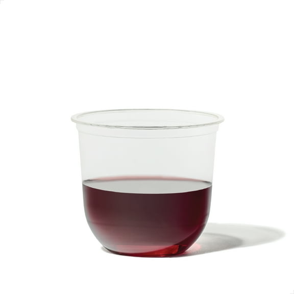 TOSSWARE NATURAL 12oz Arc - Plant Based Cups - Plastic Alternative Cups - Recyclable Clear PLA Cold Cups - Set of 50