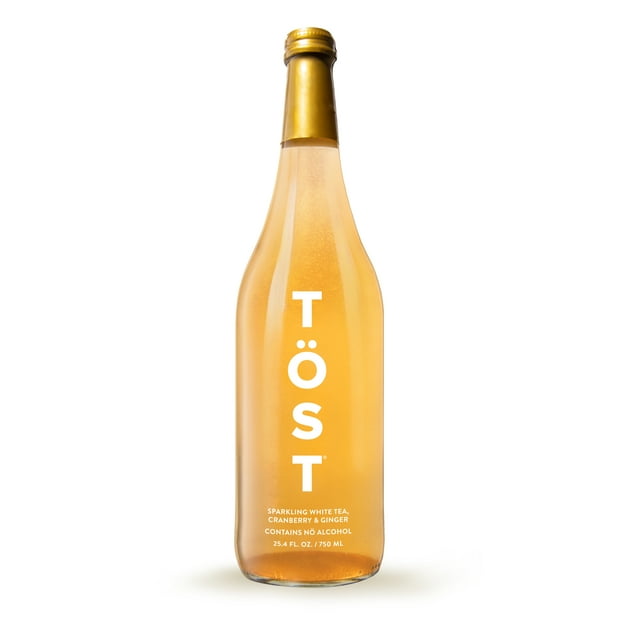 TOST AllNatural NonAlcoholic Sparkling Beverage with White tea, White