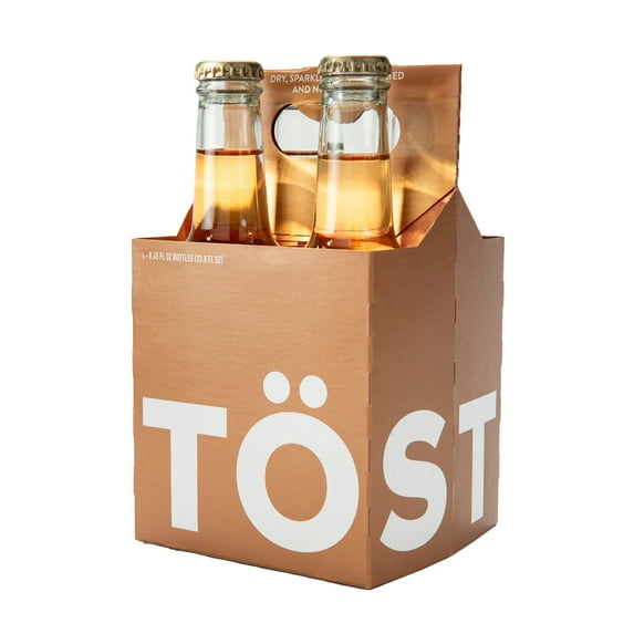 TOST Non-Alcoholic Sparkling Beverage, 4-Pack, 8.45 fl oz Bottles