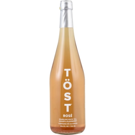TOST Non-Alcoholic Sparkling Rosé Beverage, 25.4 fl oz Bottle, No Common Allergens