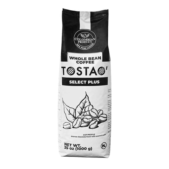 Tostao Coffee Select Plus, Whole Bean – 35oz (1Kg) - Walmart.com