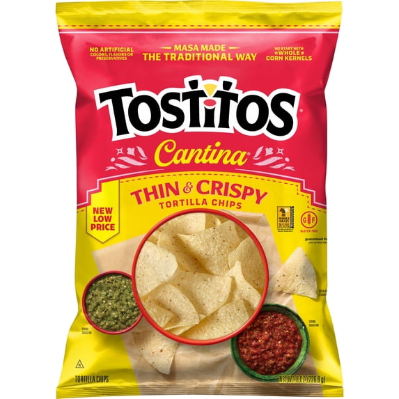 Tostitos Cantina Thin and Crispy Tortilla Chips, 8 oz
